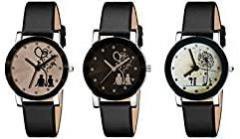 Analog Multicolor Dial Combo Watch for Women Pack of 3