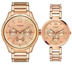 Analog Rose Gold Dial Unisex's Watch TW00PR266