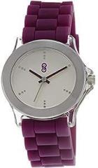 Analog Silicone Strap Women's Watch DG9827 Purple