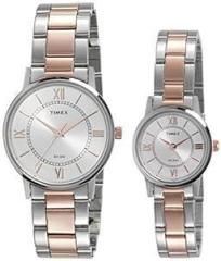 Analog Silver Dial Couple's Watch set TW00PR213