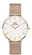 Analog White Dial Unisex's Watch DW00100305