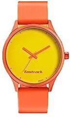 Analog Yellow Dial Unisex's Watch 68031AP09