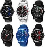 Analogue Multicolor Dial Men's And Boy's Watch Combo HC06 08 10 11 102 104