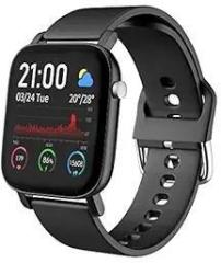 AQFIT AQFIT W11 Smartwatch IP68 Waterproof Fitness Tracker | 1.4 inch Full Touch Screen Display | Upto 10 Days Battery Life | 4.2 Bluetooth | for Men and Women Black