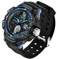 Aquaasian Kids Small Size Sanda 789 Watch Men G Style Waterproof Sports Military Watches Hombre Men's Luxury Analog Digital Shock Watch Blue Watch for Children