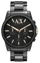 Armani Exchange Outerbanks Analog Black Dial and Band Men's Stainless Steel Watch AX2094