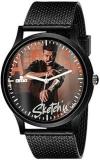 AROA Watch New Watch For Leo Series : Vijay With Gun Model : 829 Black Metal Type Analog Black Strap Watch Red Dial For Men Stylish Watch For Boys