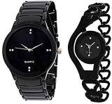 AVICII Analogue Unisex Watch Pack Of 2 Black Dial & Strap