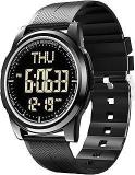 Beeasy Digital Watch Waterproof With Stopwatch Alarm Countdown Dual Time, Ultra Thin Super Wide Angle Display Digital Wrist Watches For Men Women