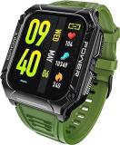 BoAt Newly Launched Wave Armour 2 With 1.96 Inch HD Display, BT Calling, Rugged Design, 100+Watch Faces, Compass Feature, Big Box Speakers, HR & SPO2 And Stress Monitoring, IP68 Forest Green