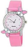 Bobo Bird New Butterfly Pink Strap Analogue White Dial Womens & Girls Watches Bb W340