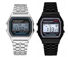 Brand 2 Combo Digital 4 Colours Vintage Square Dial