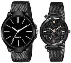 Branded Stylish Unisex Watch for Boy's & Girl's Wrist Watch for Men & Women Couple Gift Watch | Combo of 2