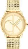 Calvin Klein Iconic MESH Analog Champagne Dial Unisex's Watch 25200034