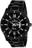 CALYPTO Stainless Steel Black Chain & Black Dial Date & Day Feature Wrist Analog Watch For Boys, Men