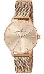 Carlington Analog Watches for Women with mesh Strap CT 2007