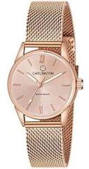 Carlington Analog Watches for Women with mesh Strap CT 2008