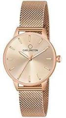 Carlington Women's Analog Watch with Stainless Steel Body, Mesh Strap, Adjustable band, Water Resistant Watch for Women & Girls Silver/Rose gold/Black Dial | Rakshabandhan Gift | Rakhi Gift | Gift For Sister