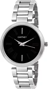 Analog Stainless Steel Black Dial Women & Girl's Watch CY1093