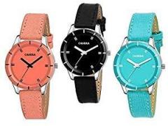 casera Women's Watch Multi Colored Strap Pack of 3