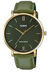 Casio Analogue Men's Watch Green Dial Green Colored Strap