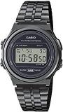 Casio Digital Black Dial Unisex Adult Watch A171WEGG 1ADF