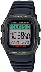 Casio Digital Green Dial Unisex's Watch W 96H 3AVDF D175