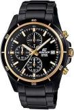 Casio EDifice EFR 526BK 1A9VUDF Black Analog Dial Black Stainless Steel Band Men's Watch Chronograph 100M Water Resistant EX208