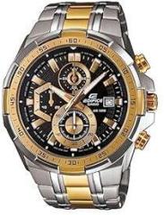 Casio EDifice EFR 539SG 1AVUDF Black Analog Dial Dual Tone Stainless Steel Band Men's Watch Chronograph 100M Water Resistant EX188