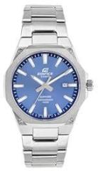 Casio Edifice EFR S108D 2AVUDF Blue Analog Dial Silver Stainless Steel Band Men's Watch Slim Case Sapphire Glass ED602