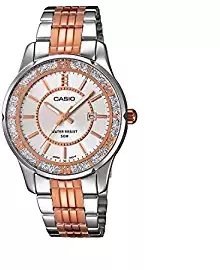 Casio Enticer Ladies Analog Silver Dial Women's Watch LTP 1358RG 7AVDF A896