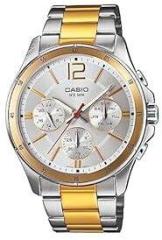 Casio Enticer Men's Analog Silver Dial Watch MTP 1374HSG 7AVIF A1653