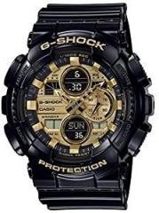 Casio G Shock Analog Digital GOld Dial Men's Watch GA 140GB 1A1DR G1021