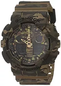 G Shock Analog Digital Green Dial Men's Watch GA 100CM 5ADR G580