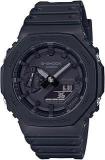 Casio G SHOCK GA 2100 1A1 ALL BLACK ANALOG DIGITAL DIAL BLACK RESIN STRAP MEN S WATCH 200M WATER AND SHOCK RESISTANT