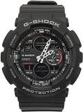 Casio Men Resin G Shock Black Dial AnalogDigital Ga 140 1A1Dr G975, Band Color Black