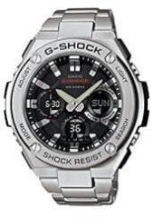 Casio Men's G Shock Quartz Watch with Stainless Steel Strap, Silver, 25.85 Model: GST S110D 1