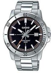 Casio MTP VD01D 1E2V Men's Enticer Stainless Steel Black Dial Casual Analog Sporty Watch