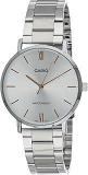 Casio MTP VT01D 7B Men's Stainless Steel Minimalistic Silver Dial 3 Hand Analog Watch