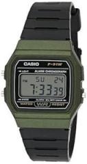 Casio Rubber Digital Black Dial Unisex Adult Watch F 91Wm 3Adf