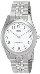 Casio Stainless Steel Others Analog White Dial Unisex's Watch Mtp 1129A 7B A407