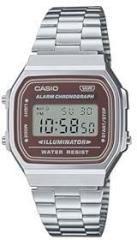 Casio Stainless Steel Vintage Digital Brown Dial Unisex A168Wa 5Aydf D331