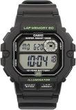 Casio Unisex Resin Digital Gray Dial Watch Ws 1400H 1Avdf, Band Color Black