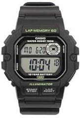 Casio Unisex Resin Digital Gray Dial Watch Ws 1400H 1Avdf, Band Color Black