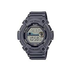 Casio Unisex Rubber Digital Gray Dial Watch Ws 1300H 8Avdf, Band Color Gray