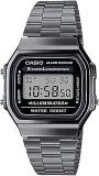 Casio Vintage A168WGG 1ADF Black Digital Dial Black Stainless Steel Band D181