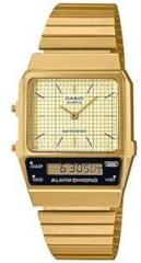 Casio Vintage Analog Digital Gold Dial Unisex AQ 800EG 9ADF D282