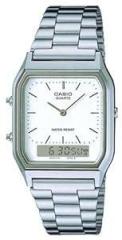 Casio Vintage Analog Digital White Dial Unisex AQ 230A 7DMQ AD03