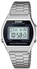 Casio Vintage B640WD 1AVDF Black Digital Dial Silver Stainless Steel Band D129