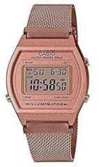 Casio Vintage B640WMR 5ADF Rose Gold Digital Dial Rose Gold Stainless Steel Mesh Band D216